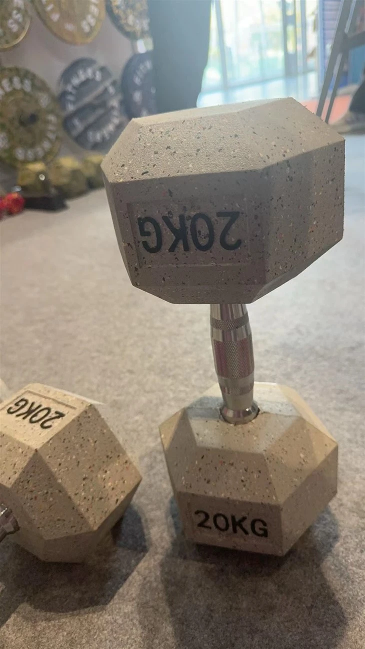 GRAVEL Hex Rubber Dumbbell